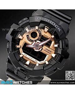 Casio G-Shock Black and Rose Gold Analog Digital Watch GA-700MMC-1A, GA700MMC