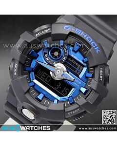 Casio G-Shock Analog Digital 200M Super illuminator Sport Watch GA-710-1A2 GA700