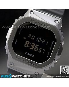 Casio G-Shock Black ion plated Stainless Steel Bezel Watch GM-5600B-1, GM5600B