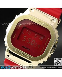 Casio G-Shock Red and Gold Metal Covered Ltd Watch GM-5600CX-4, GM5600CX