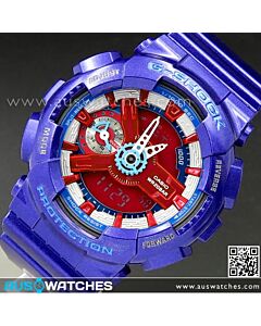 Casio G-SHOCK S-Series World time Purple Blue Unisex Watch GMA-S110HC-2A, GMAS110HC