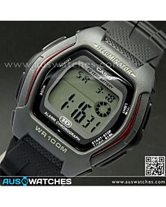 Casio Dual Time Alarm 100M Digital Watch HDD-600-1AV, HDD600
