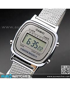 Casio Vintage Digital Mesh band Watch LA670WEM-7, LA670WEM