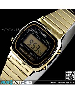 Casio Retro Gold Tone Digital Ladies Watches LA670WGA-1DF