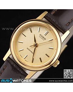 Casio Ladies Golden Analogue Quartz Watch LTP-1095Q-9A, LTP1095Q