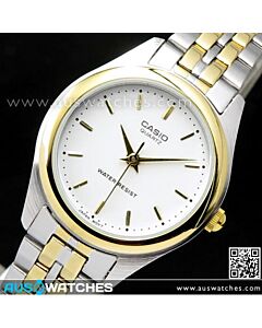 Casio Quartz Gold Plated Stainless Steel Ladies Watch LTP-1129G-7A, LTP1129G