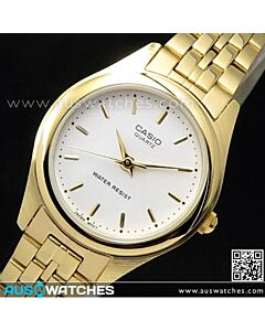 Casio Quartz Gold Plated Stainless Steel Ladies Watch LTP-1129N-7A, LTP1129N