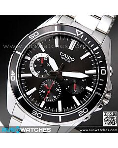 Casio Date Day 24 Hour Indicator Analog Mens Watch MTD-320D-1AV, MTD320D