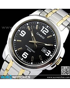 Casio Two Tone Analog Quartz Mens Watch MTP-1314SG-1AV, MTP1314SG