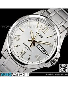Casio Day Date Silver Gold Mens Watch MTP-1377D-7AV, MTP1377D