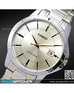 Casio Quartz Day Date Two Tone Mens Watch MTP-V004SG-9A, MTPV004SG