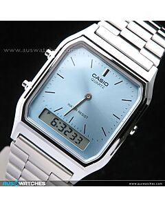 CASIO DIGITAL ANALOG VINTAGE WATCH AQ-230A-2A1MQY, AQ230A