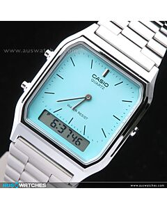 CASIO DIGITAL ANALOG VINTAGE WATCH AQ-230A-2A2MQY, AQ230A