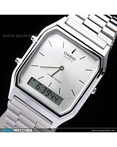 CASIO DIGITAL ANALOG VINTAGE WATCH AQ-230A-7AMQY, AQ230A