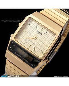 Casio Vintage Analog Digital Gold Unisex Watch AQ-800EG-9A