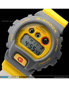 Casio G-Shock Digital 90s Retro Yellow Mens Watch DW-6900Y-9, DW6900Y