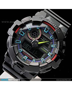 Casio G-Shock Analog Digital 200M Virtual Rainbow Watch GA-700RGB-1A