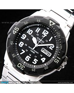 Casio Men's Diver Style Quartz Watch with Stainless Steel MRW-200HD-1B