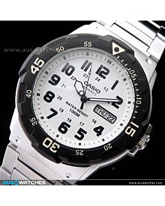 Casio Men's Diver Style Quartz Watch with Stainless Steel MRW-200HD-7B