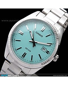 Casio Vintage Turquoise Blue Retro Classic Watch MTP-1302PD-2A2