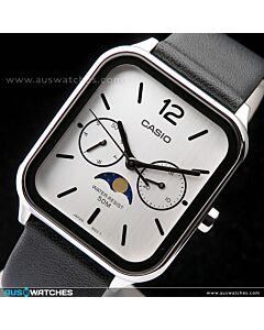 Casio Quartz Moonphase Leather Strap Mens Watch MTP-M305L-7AV, MTPM305L