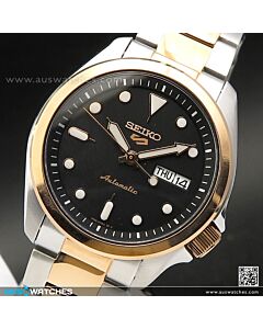 Seiko 5 Sports Two Tone Rose Gold Automatic Watch SRPE58K1