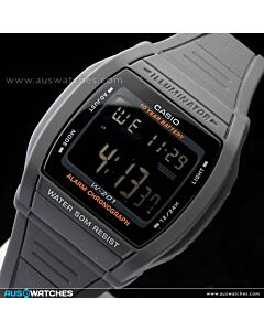 Casio Bold Display LED Sporty Digital Watch W-201-1BV, W201