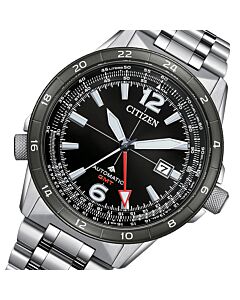 Citizen Promaster Sky Silver GMT Mechanical Automatic Watch NB6046-59E