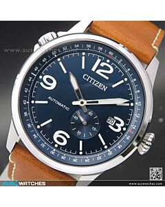 Citizen Mechanical Calf Leather Automatic Watch NJ0140-25L