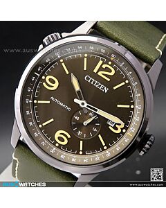 Citizen Mechanical Calf Leather Automatic Watch NJ0147-18X