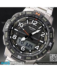 Casio Protrek Quad Sensor Bluetooth Titianium Watch PRT-B50T-7, PRTB50T