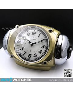 Seiko Super Loud Bell Alarm Snooze Gold Clock QHK043G
