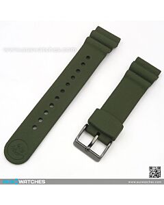 Seiko Original Replacement 22mm Green Silicone Strap for Prospex R040012N0