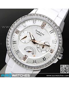 Casio Sheen Cruise line SWAROVSKI ELEMENTS Ladies Watch SHE-3023-7A, SHE3023