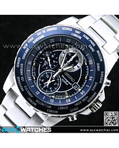 SEIKO Criteria World Timer Chronograph Alarm Multi-Function SNAC59P1