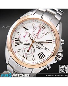 Seiko Criteria Chronograph Rose Gold Ladies Watch SNDZ12P1, SNDZ12