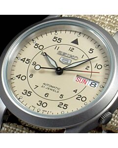 Seiko 5 Military Automatic Watch See-thru Back Nylon SNK803K2
