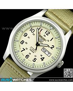 Seiko 5 Military Automatic 100m Mens Nylon Watch SNZG07J1, SNZG07