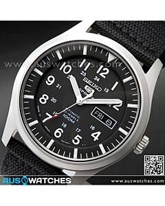 Seiko 5 Military Automatic 100m Mens Nylon Watch SNZG15J1, SNZG15