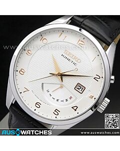 Seiko Kinetic Leather Strap Mens Watch SRN049P1, SRN049