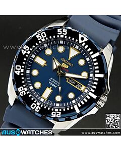 Seiko 5 Automatic Navy Blue Monster Resin 100M Sport Watch SRP605J2, SRP605