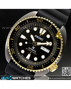 SEIKO PROSPEX Black Gold Turtle 200M Diver Automatic Watch SRPD46J1 Japan