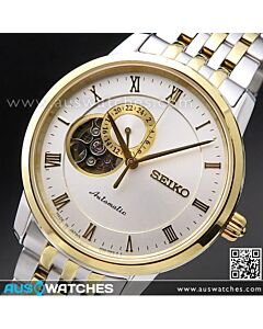Seiko Automatic Semi Skeleton Two Tone Watch SSA272J1, SSA272 Japan
