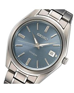 Seiko Titanium Quartz Classic Sapphire Men's Watch SUR371P1