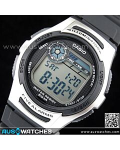 Casio 5 Alarm 50 Meter WR Digital Resin Watch W-213-1AV, W213