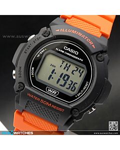 Casio Digital Alarm Watch W-219H-4AV, W219H
