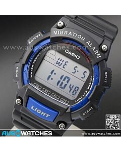 Casio Vibration Alarm 100M Digital Watch W-736H-2AV, W736H