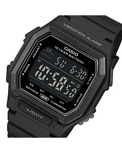 Casio Vibration Alarm 100M Digital Watch W-738H-1B, W738H