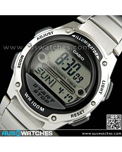 Casio Referee stopwatch 100M 10Yrs Battery Watch W-756D-1A, W756D