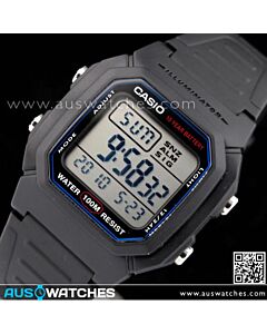 Casio Mens Multi Alarm Digital Watch W-800H-1AV, W800H
